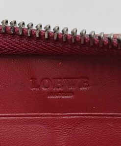 Loewe Coral Red Amazona Cadena Anagram Zip-Around Wallet, additional view 7