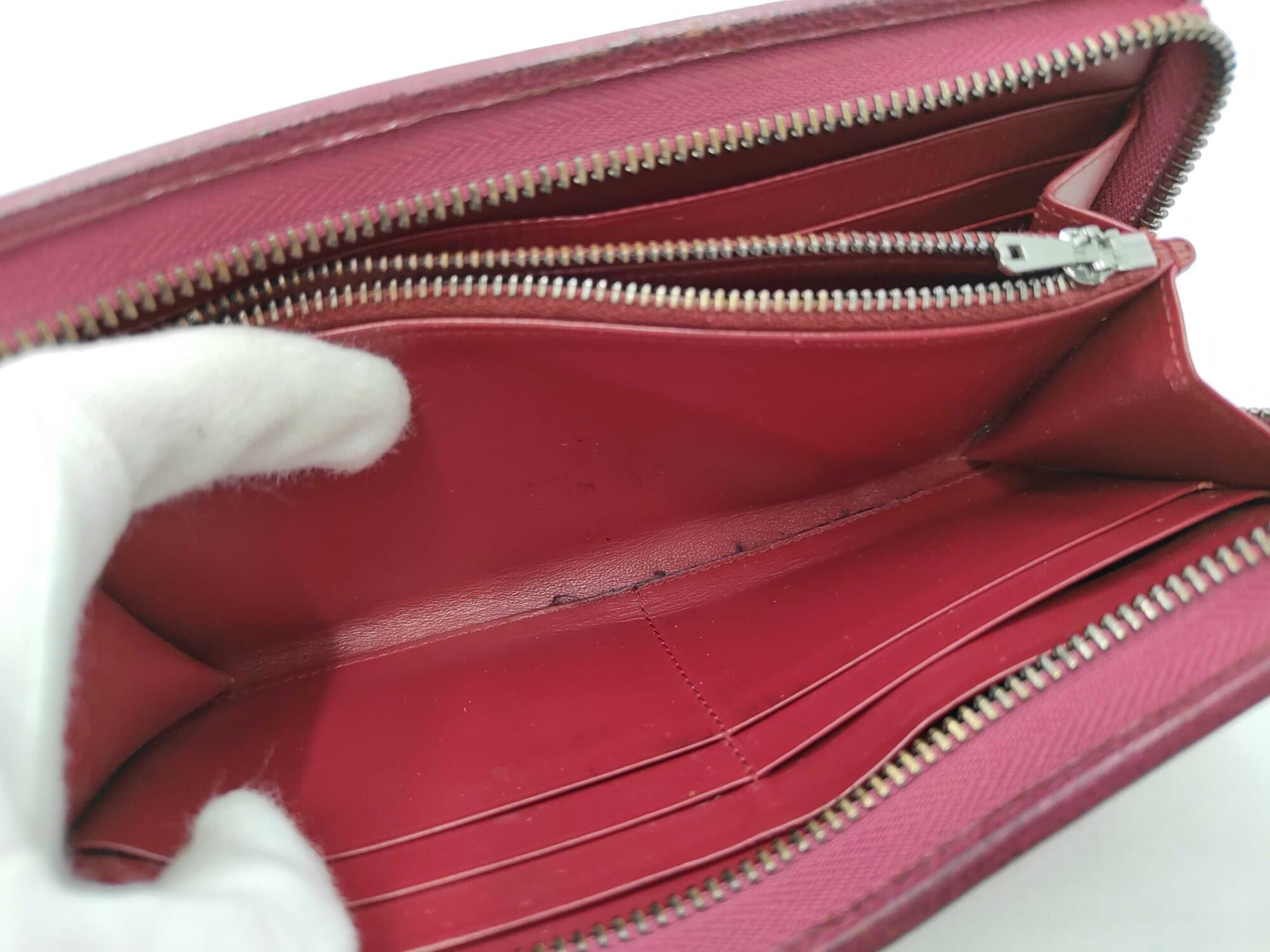 Loewe Coral Red Amazona Cadena Anagram Zip-Around Wallet, additional view 6