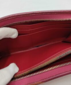 Loewe Coral Red Amazona Cadena Anagram Zip-Around Wallet, additional view 4