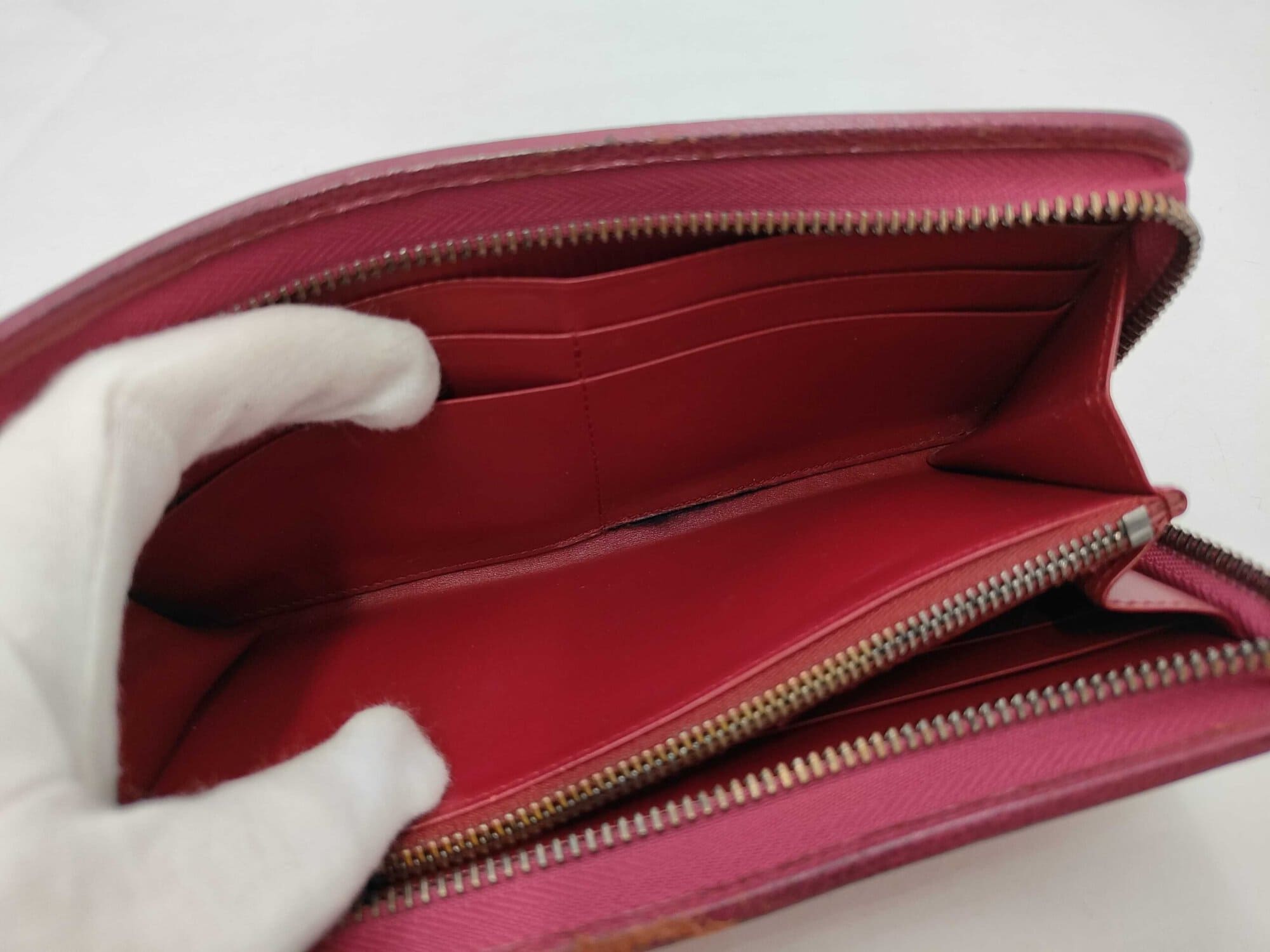 Loewe Coral Red Amazona Cadena Anagram Zip-Around Wallet, additional view 4