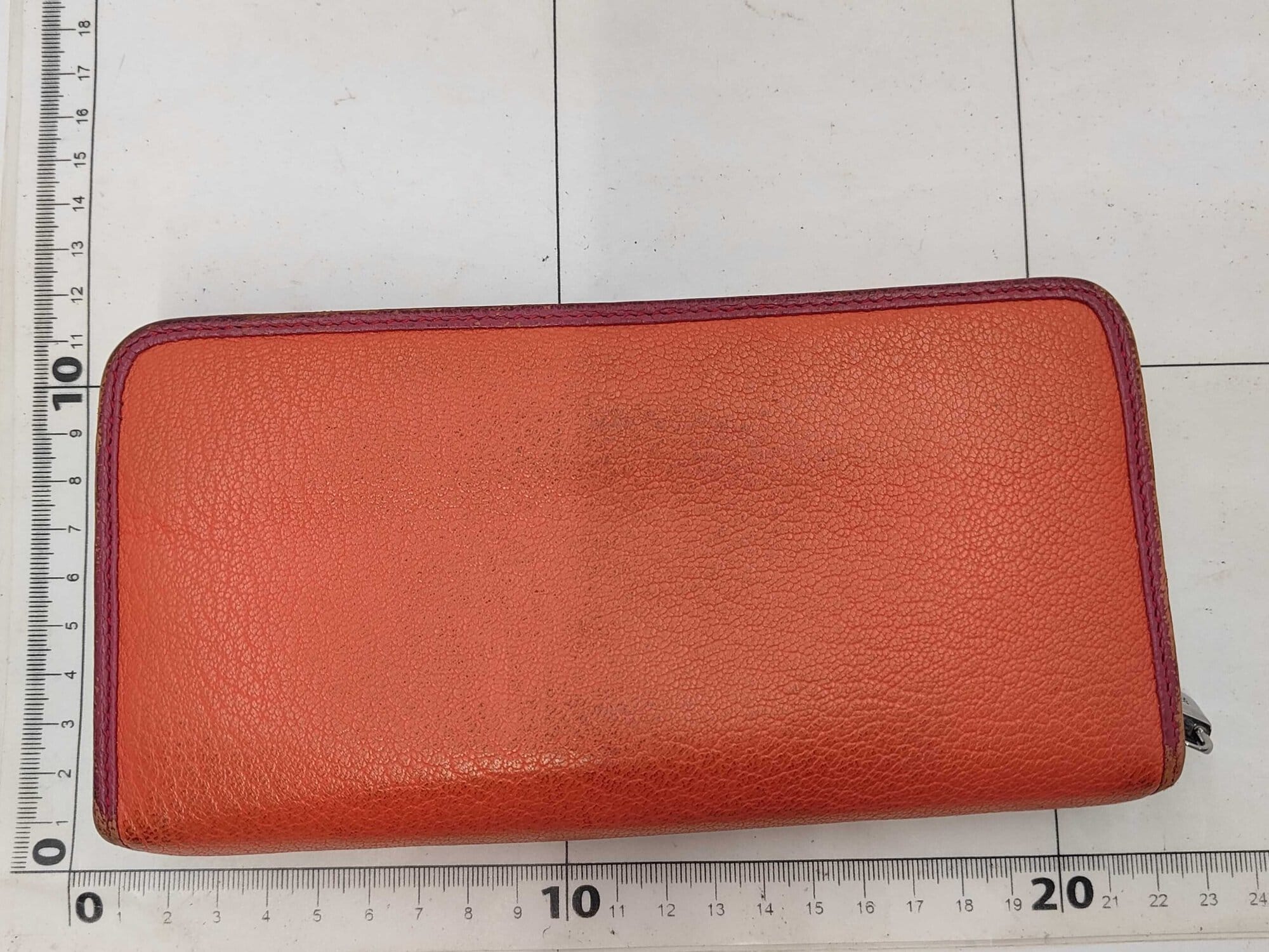 Loewe Coral Red Amazona Cadena Anagram Zip-Around Wallet, additional view 2