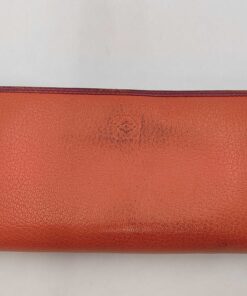 Loewe Coral Red Amazona Cadena Anagram Zip-Around Wallet