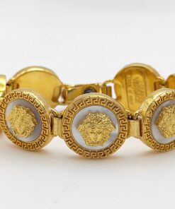Gianni Versace Medusa Medallion Link Bracelet