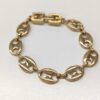 Givenchy Gold-Tone Mariner Anchor Link Fold-Over Clasp Bracelet