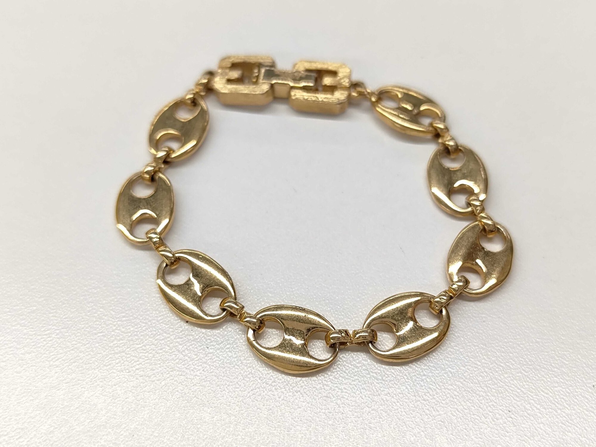 Givenchy Gold-Tone Mariner Anchor Link Fold-Over Clasp Bracelet