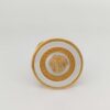 Gianni Versace Medusa Greek Key Scarf Ring