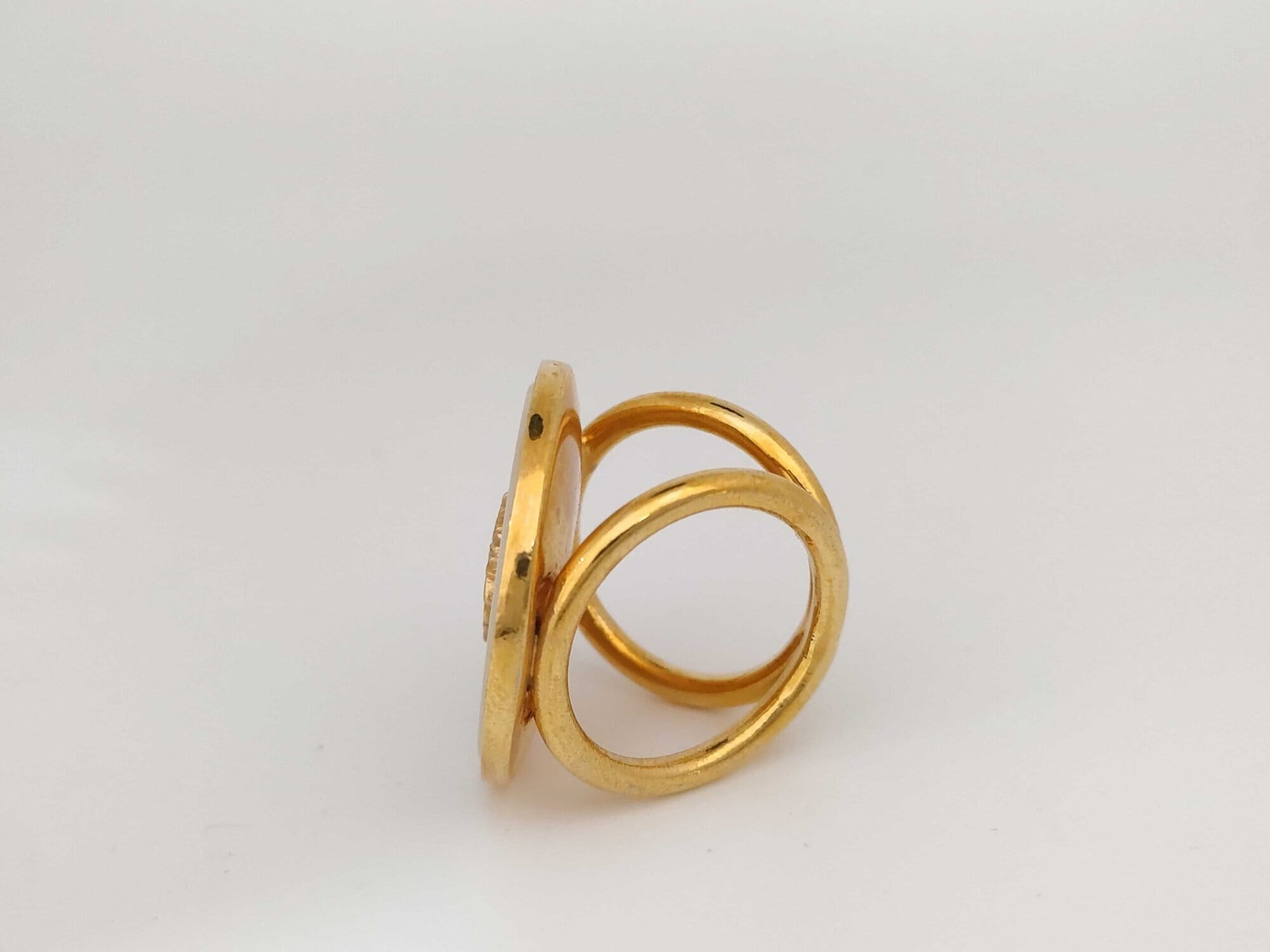 Gianni Versace Medusa Greek Key Scarf Ring, additional view 4