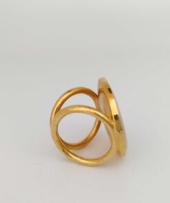 Gianni Versace Medusa Greek Key Scarf Ring, additional view 2