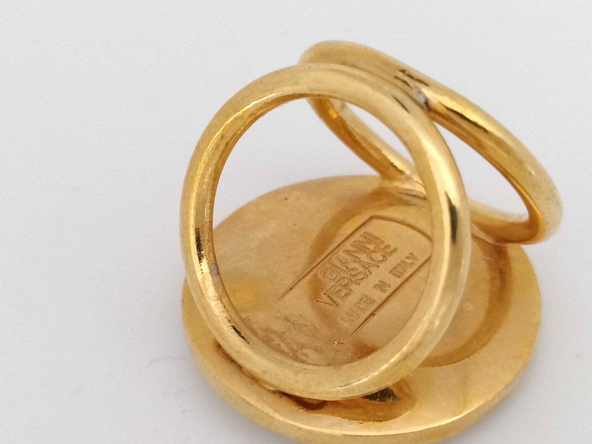 Gianni Versace Medusa Greek Key Scarf Ring, additional view 6