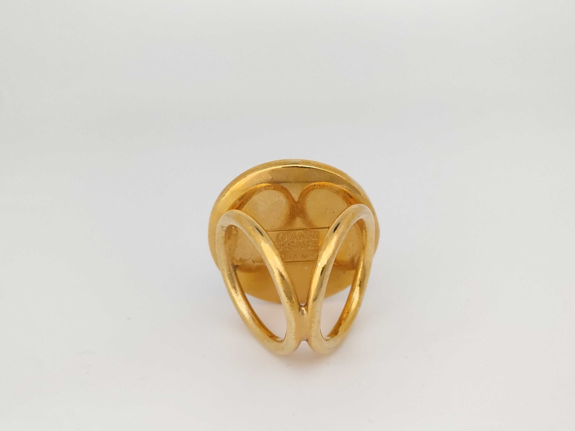 Gianni Versace Medusa Greek Key Scarf Ring, additional view 3