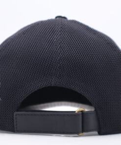 Gucci Black Lambskin GUCCY Star Print Mesh Trucker Baseball Cap, additional view 2