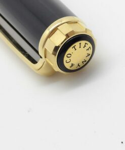 Tiffany & Co. Atlas Black Twist Ballpoint Pen with Gold-Tone Trim, additional view 3