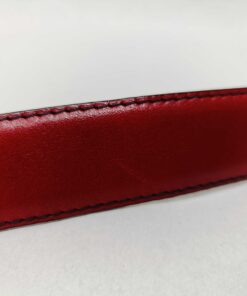 Bally Black & Red Reversible Grained Leather B-Logo Buckle Belt 70/28, additional view 9
