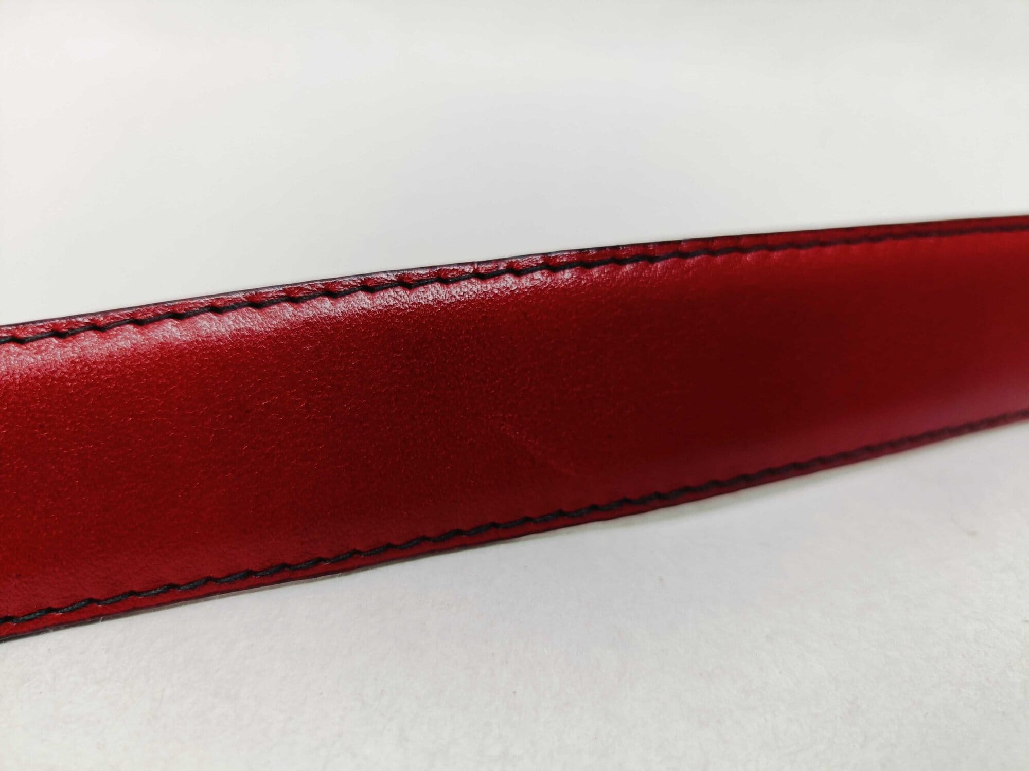 Bally Black & Red Reversible Grained Leather B-Logo Buckle Belt 70/28, additional view 9