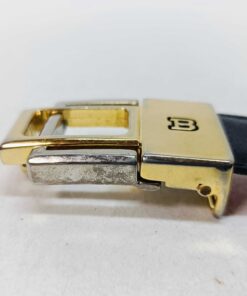 Bally Black & Red Reversible Grained Leather B-Logo Buckle Belt 70/28, additional view 10