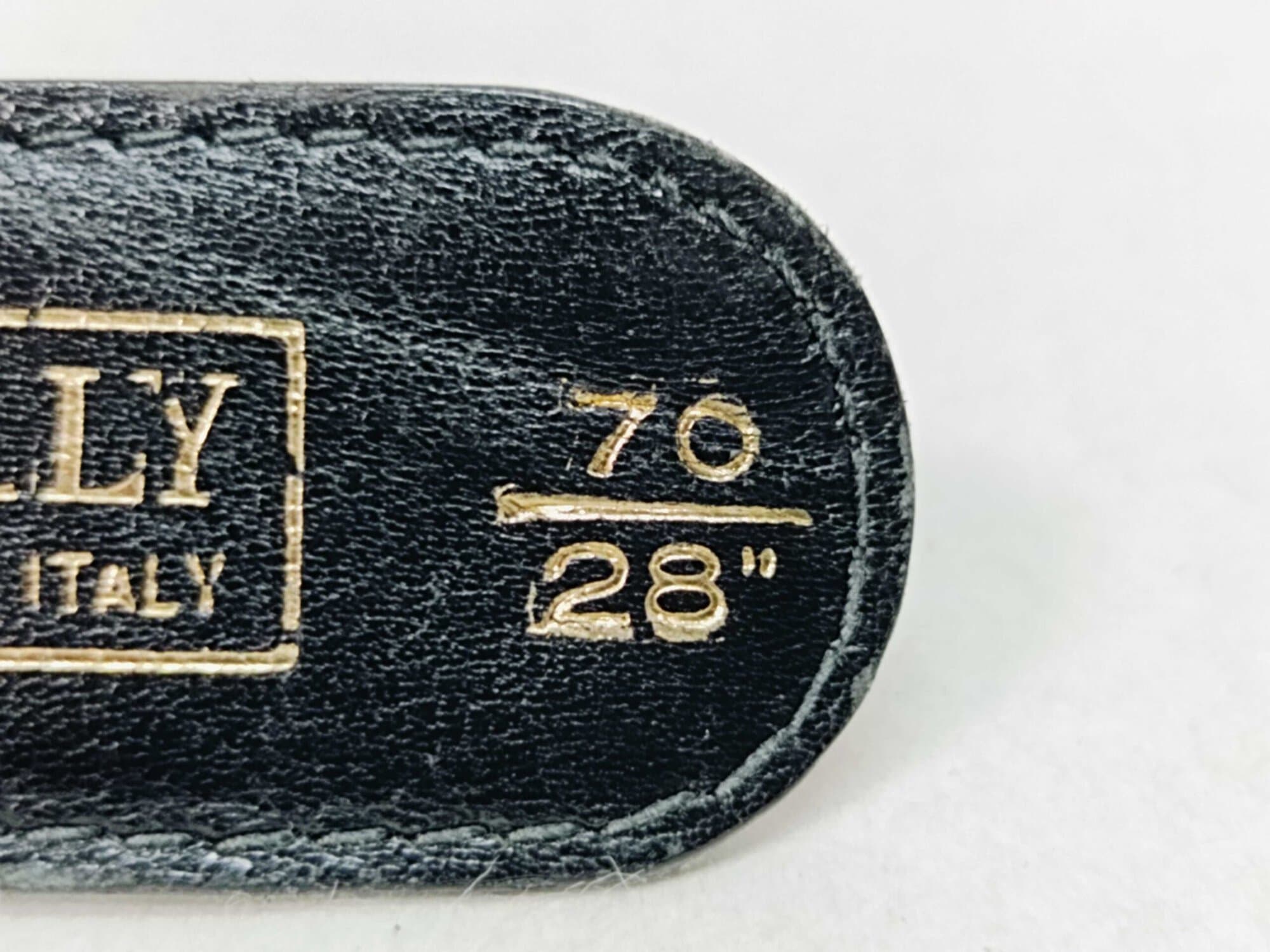 Bally Black & Red Reversible Grained Leather B-Logo Buckle Belt 70/28, additional view 6