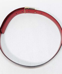 Bally Black & Red Reversible Grained Leather B-Logo Buckle Belt 70/28, additional view 3
