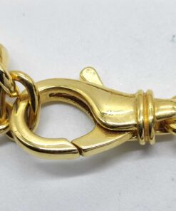Versace Gold-Tone Greca Key Pavé Crystal Medusa Head Pendant Charm Bracelet - Image 5