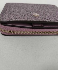 Kate Spade Burgess Court Mica Rose Gold Glitter Compact Bifold Wallet, additional view 9