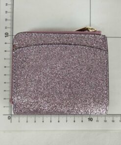 Kate Spade Burgess Court Mica Rose Gold Glitter Compact Bifold Wallet, additional view 2