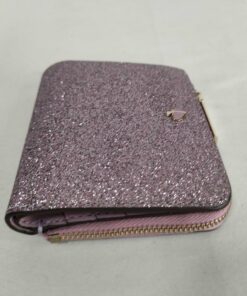 Kate Spade Burgess Court Mica Rose Gold Glitter Compact Bifold Wallet, additional view 5