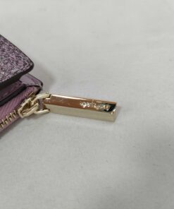 Kate Spade Burgess Court Mica Rose Gold Glitter Compact Bifold Wallet, additional view 8
