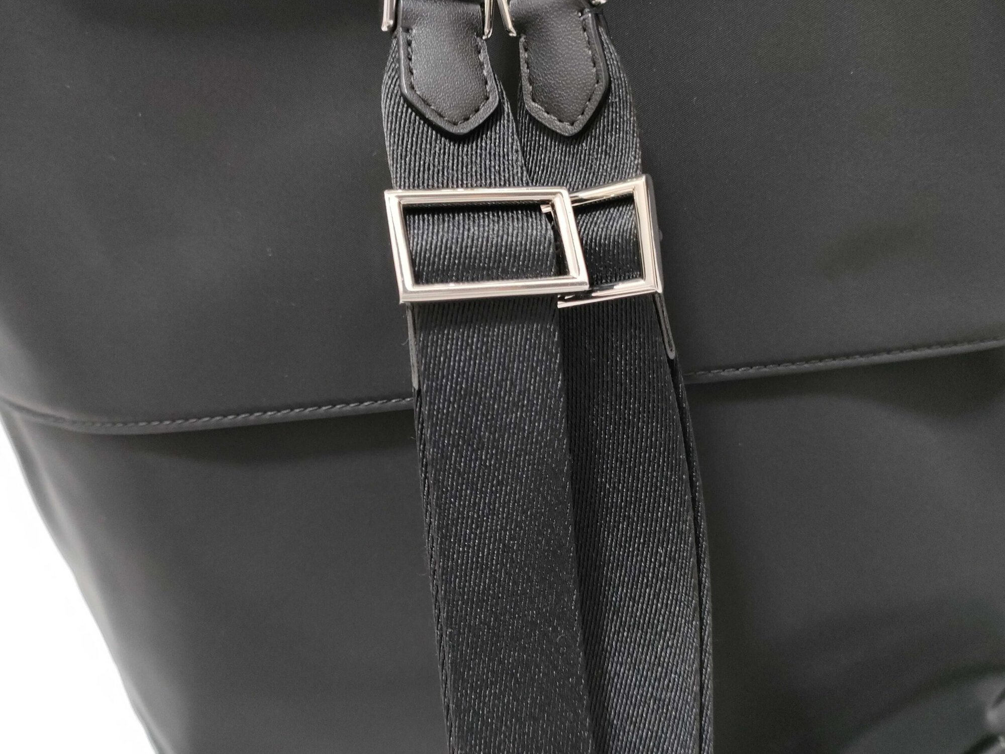 Kate Spade Black KSNYL Recycled Nylon Sam Convertible Laptop Backpack Tote - Image 4