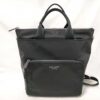 Kate Spade Black KSNYL Recycled Nylon Sam Convertible Laptop Backpack Tote