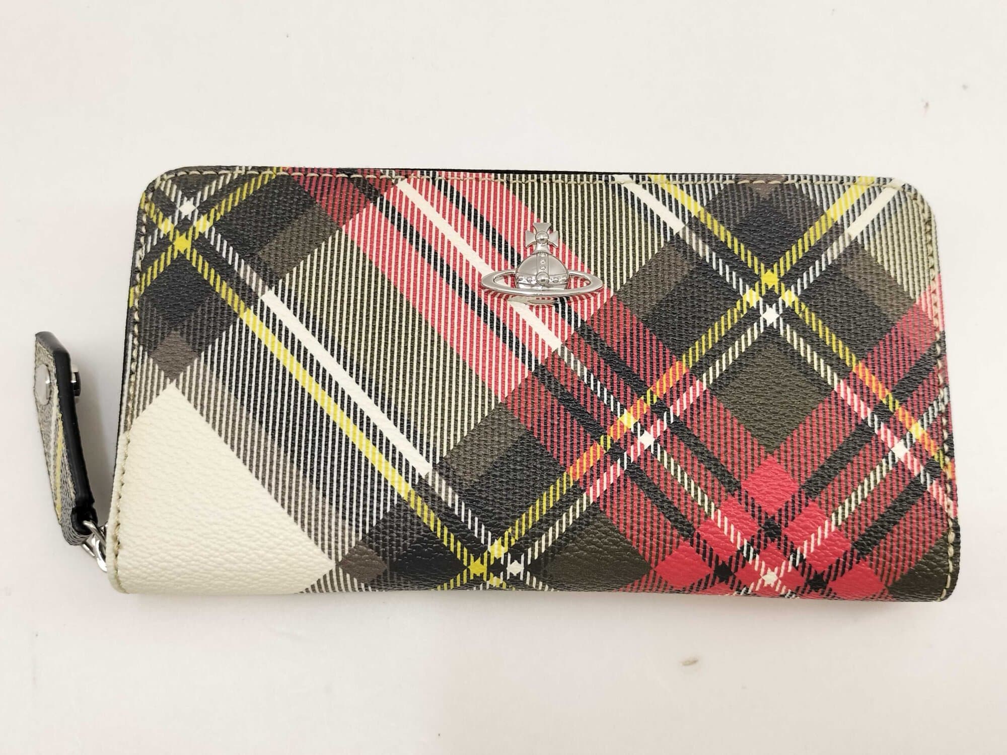 Vivienne Westwood Tartan Check Zip-Around Long Continental Wallet