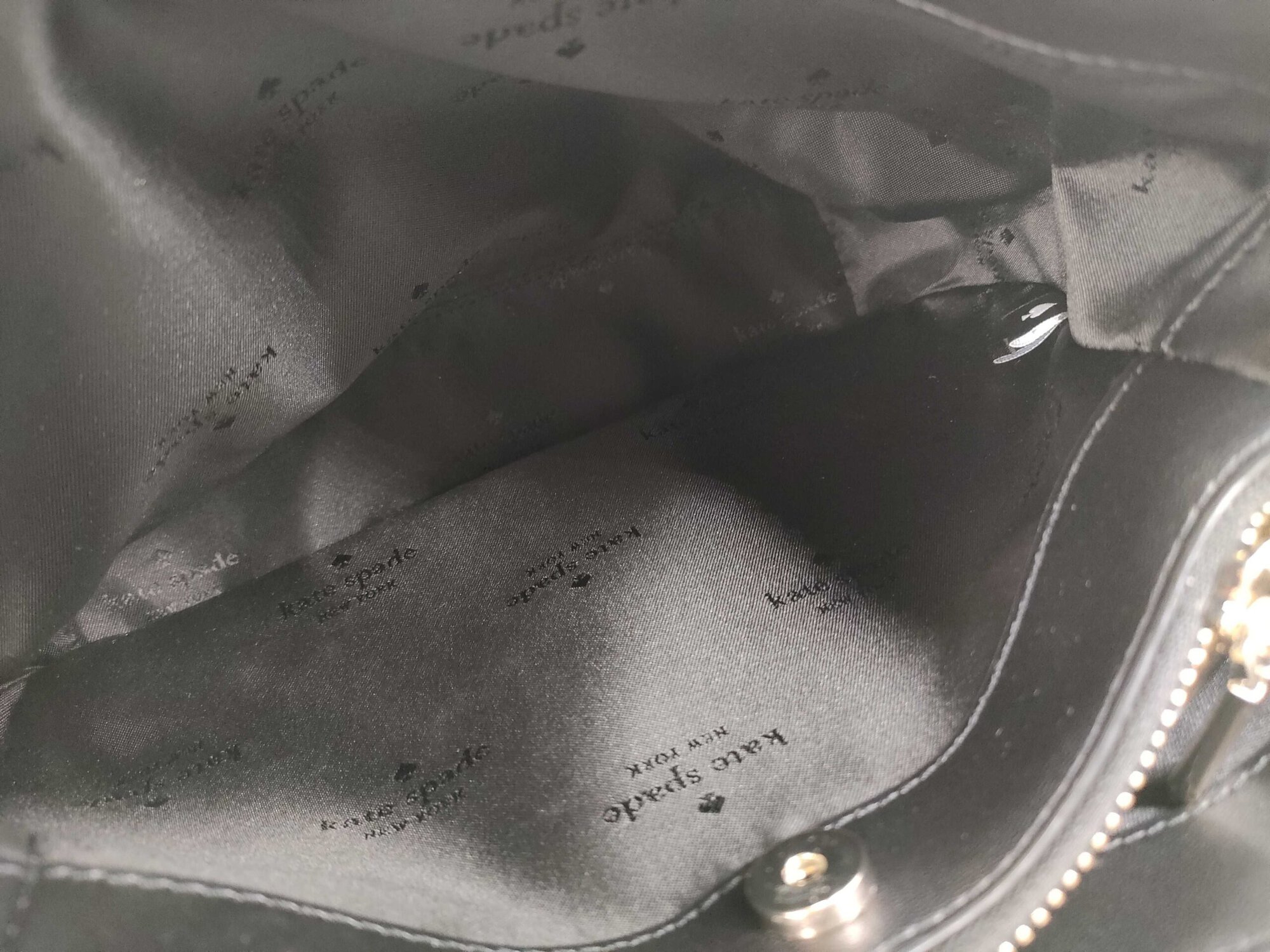 Kate Spade Black Pebbled Leather Dumpling Small Satchel Crossbody Bag - Image 9