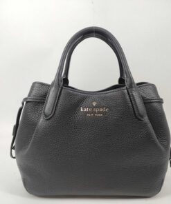 Kate Spade Black Pebbled Leather Dumpling Small Satchel Crossbody Bag