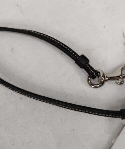 Coach Black & Gray Signature Mini Jacquard Leather-Trim Corner-Zip Wristlet - Image 3