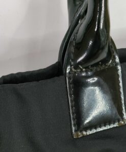 Tory Burch Black Nylon Patent Leather Trim Ella Small Tote Bag - Image 5