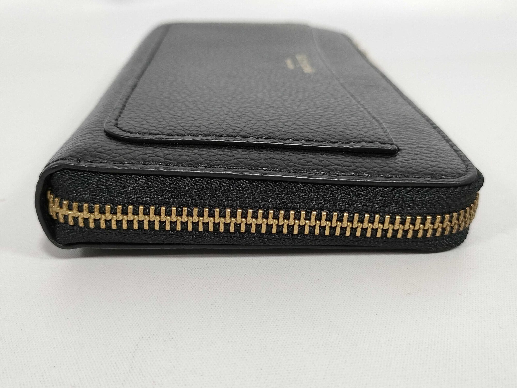 Kate Spade New York Eva Black Pebbled Leather Large Zip-Around Continental Wallet, additional view 3