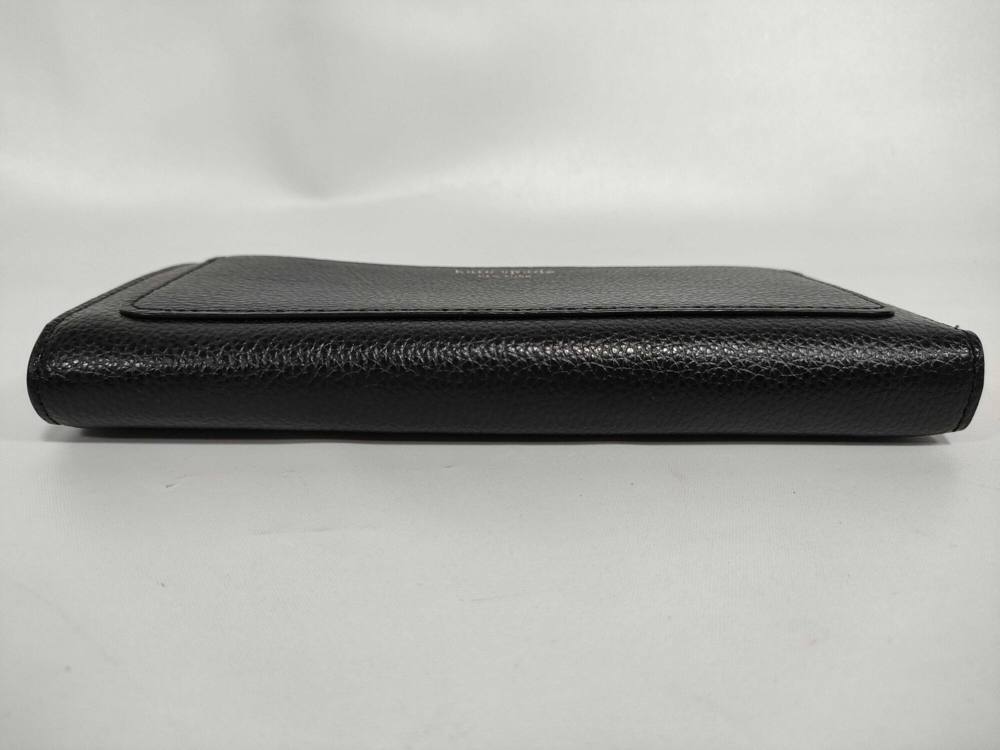 Kate Spade New York Eva Black Pebbled Leather Large Zip-Around Continental Wallet, additional view 5