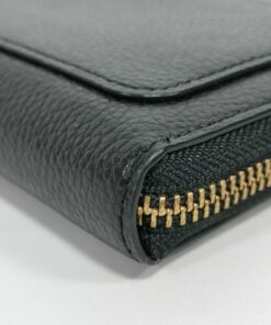 Kate Spade New York Eva Black Pebbled Leather Large Zip-Around Continental Wallet, additional view 4