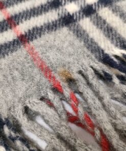 Vintage Burberrys of London Gray House Check 100% Pure Wool Oversized Scarf Shawl, additional view 10