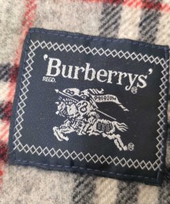 Vintage Burberrys of London Gray House Check 100% Pure Wool Oversized Scarf Shawl, additional view 4
