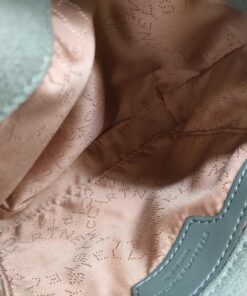 Stella McCartney Light Gray Shaggy Deer Faux Suede Tiny Falabella Tote Bag - Image 10