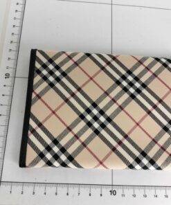 Burberry Vintage Camel House Check Canvas Leather Passport Holder Wallet, additional view 8