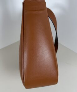 Coach Saddle Brown Refined Pebble Leather Hadley Convertible Crossbody Bag - Image 6
