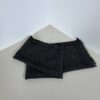Fendi Charcoal Gray 100% Pure Wool Zucca Monogram Fringed Muffler Scarf