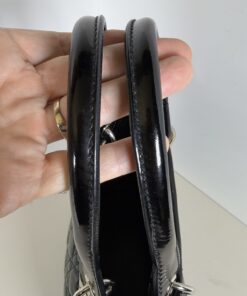 Dior Black Ultratglossy Patent Calfskin Cannage Medium Lady Dior Bag - Image 6