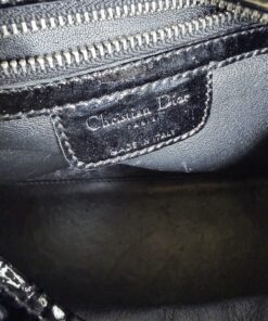 Dior Black Ultratglossy Patent Calfskin Cannage Medium Lady Dior Bag - Image 9
