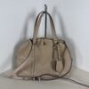 Coach Tan Saffiano Leather Peyton Cora Domed Satchel Bag