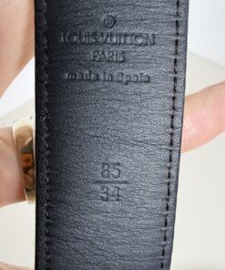 Louis Vuitton x Takashi Murakami Black Monogram Multicolore LV Cut Belt 85/34, additional view 4
