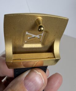 Louis Vuitton x Takashi Murakami Black Monogram Multicolore LV Cut Belt 85/34, additional view 5