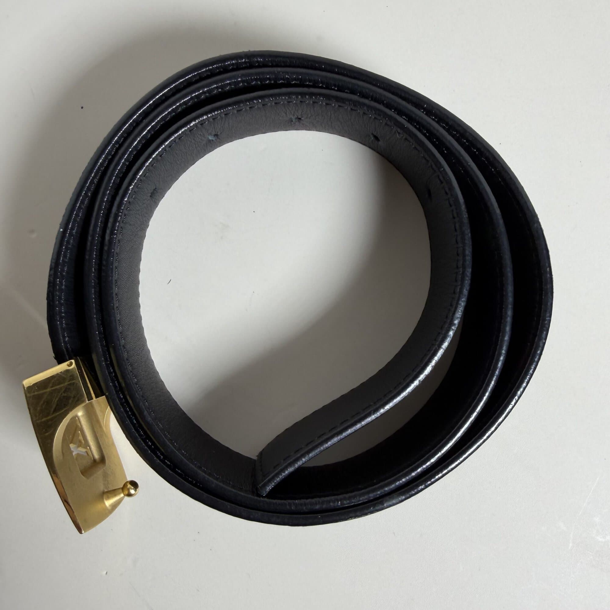 Louis Vuitton x Takashi Murakami Black Monogram Multicolore LV Cut Belt 85/34, additional view 9