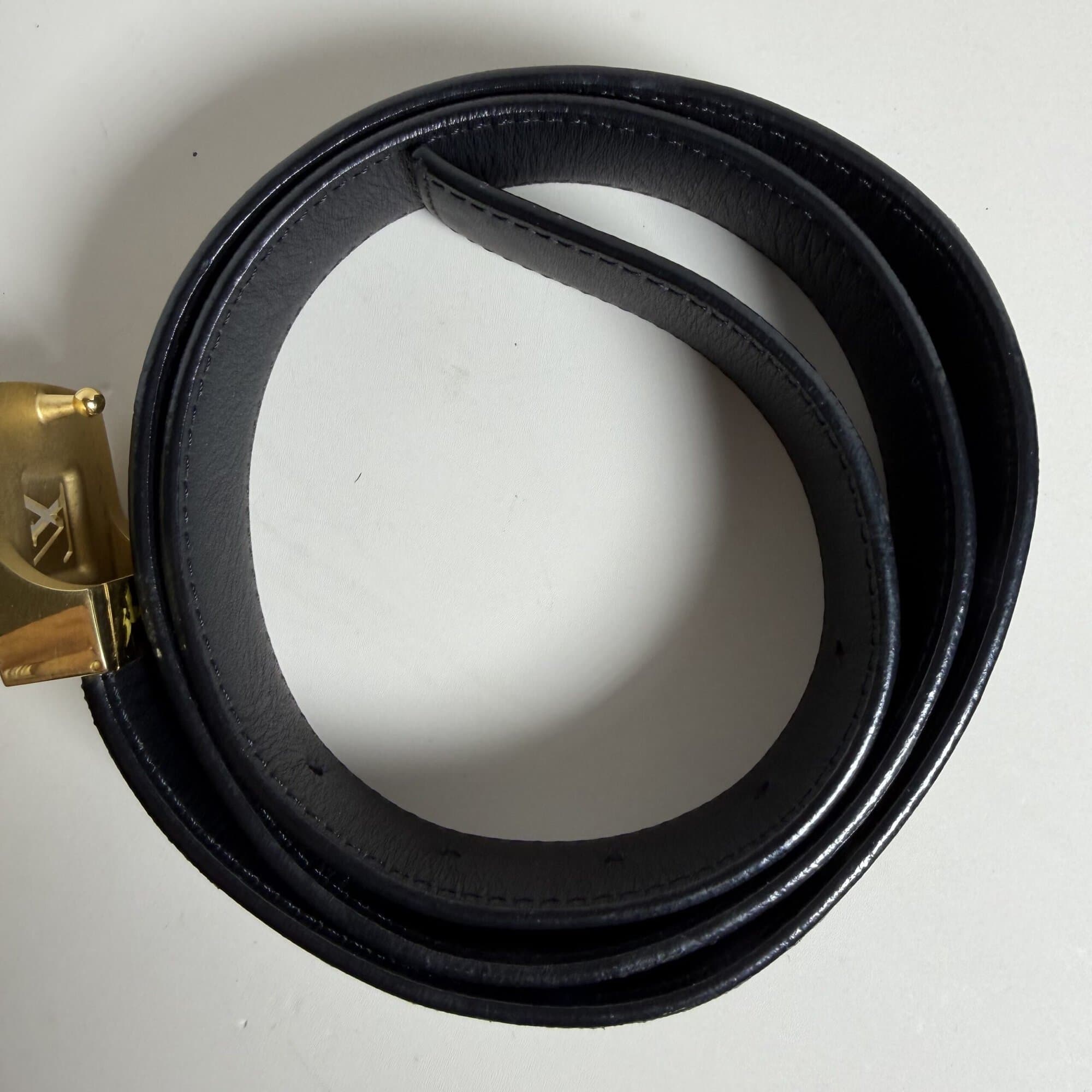 Louis Vuitton x Takashi Murakami Black Monogram Multicolore LV Cut Belt 85/34, additional view 10