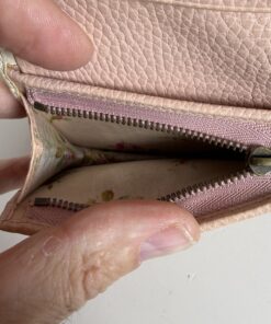 Gucci Bow GG Leather Compact Bifold Wallet Cream and Pink, additional view 7